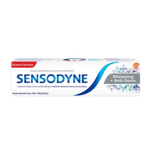 Sensodyne Whitening+Anti Sarro Tubo X 90 Gramos Pasta dental Sensodyne Whitening+Anti Sarro