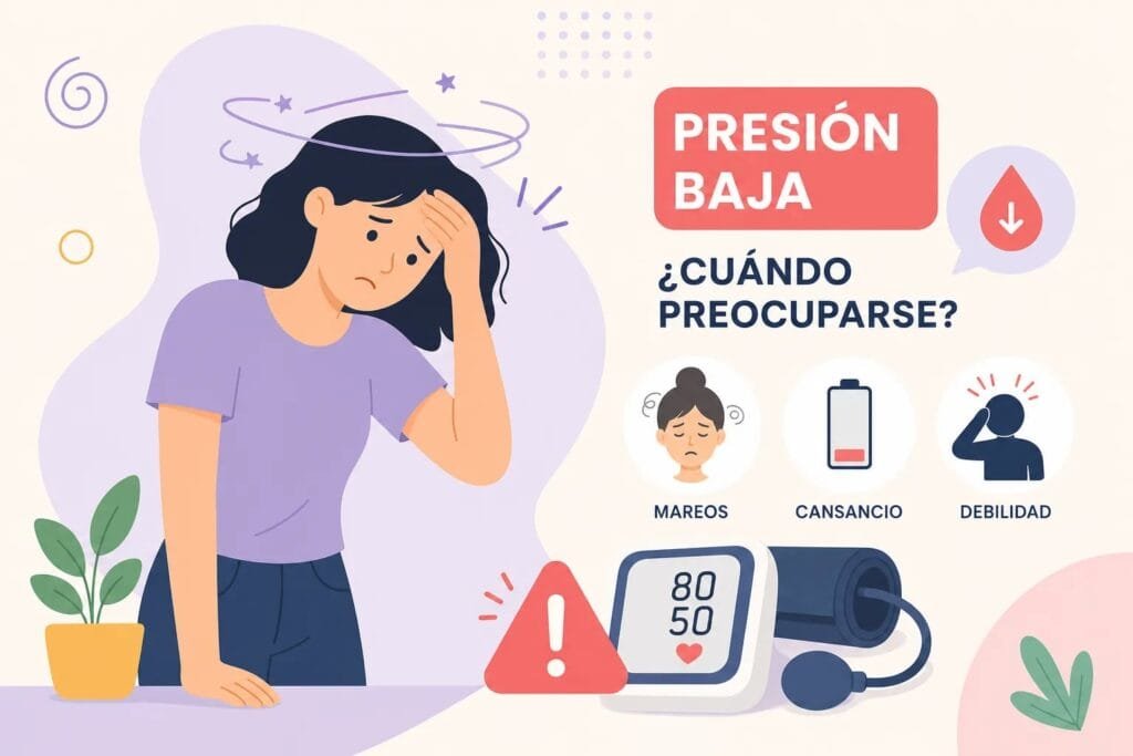 Síntomas de presión baja: cuándo son una señal de alarma