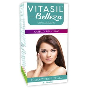 Vitasil Belleza X 60 Tabletas para salud del cabello, piel y uñas