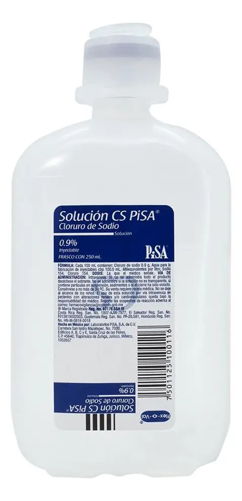 Solucion Salina Cs Pisa Al 0.9% 250Ml Solucion Salina Cs Pisa Al 0.9% 250Ml