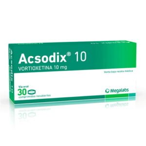 Acsodix 10Mg X 30 Comprimidos para tratamiento de depresión