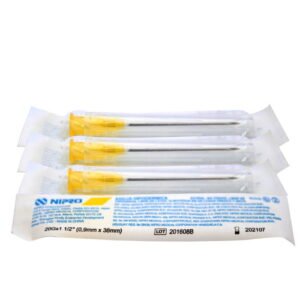Aguja Nipro 20G X 1 Y 1/2 X 1 Aguja en empaque estéril