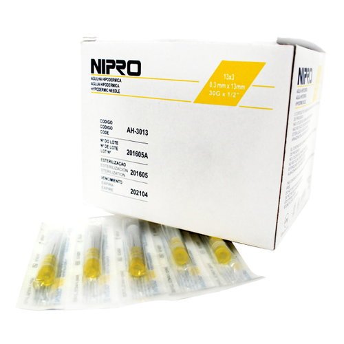 Aguja Nipro 30G X 1/2 X 100 Agujas Aguja Nipro 30G X 1/2 X 100 Agujas