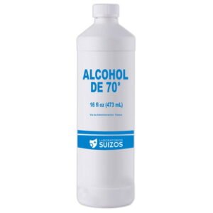 Alcohol Suizos 70° - Alcohol Suizos De 70° Grande Bote 16 Onzas