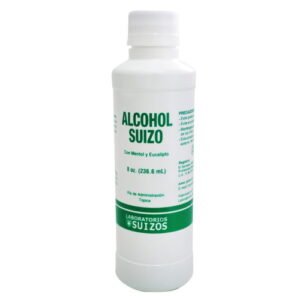 Frasco de Alcohol Suizos Mentol y Eucalipto 235.6Ml