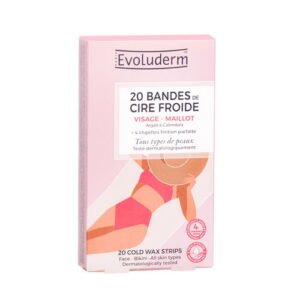 Bandas de cera fría facial Evoluderm
