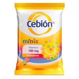Cebion Minis 100Mg, suplemento de vitamina C en tabletas masticables
