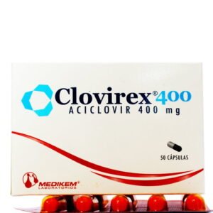 Clovirex 400Mg cápsula para tratamiento de herpes