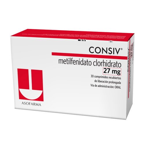 Consiv 27Mg X 30 Comprimidos Consiv 27Mg X 30 Comprimidos, tratamiento para TDAH