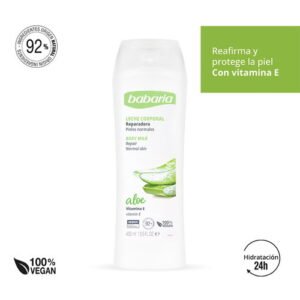 Crema Body Milk Aloe Vera Babaria - Crema Body Milk Aloe Vera Y Vit. E Babaria 400Ml