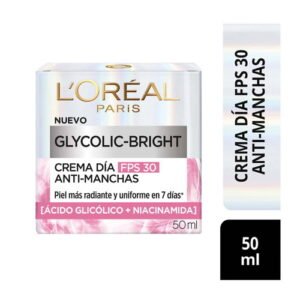 Crema Día Glycolic-Bright Anti-Manchas Loreal 50Ml