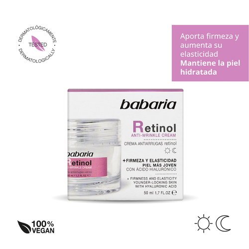 Crema Facial Antiarrugas Retinol Babaria 50Ml Crema Facial Antiarrugas Retinol Babaria 50Ml