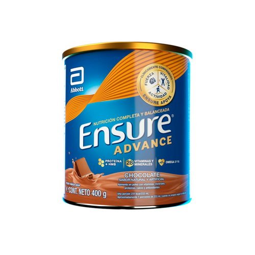Ensure Advance Sabor Chocolate Lata X 400 Gramos Ensure Advance Sabor Chocolate Lata X 400 Gramos