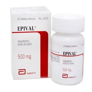 Epival 500Mg X 30 Tabletas - medicamento anticonvulsivo