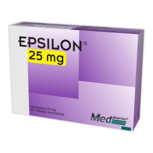 Epsilon 25Mg X 30 Tabletas, medicamento antipsicótico