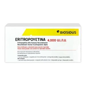 Eritropoyetina Biosidus 4000 UI - Eritropoyetina Biosidus 4,000 Ui X 1 Ampolla