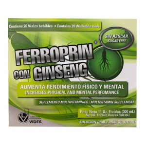 Ferroprin Con Ginseng X 20 Viales