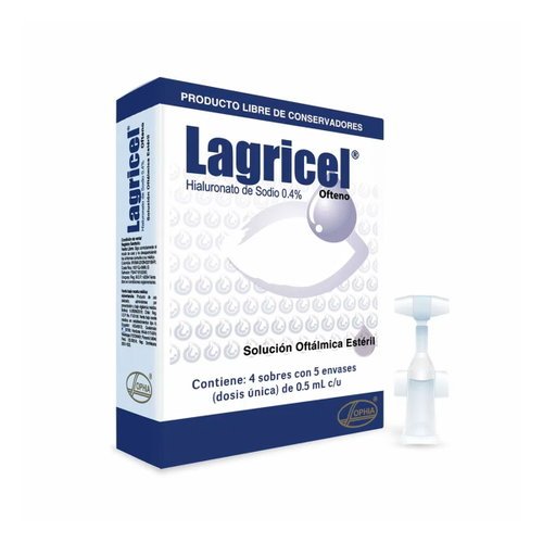 Lagricel Ofteno Pf 0.4% X 20 Envases De 0.5Ml Lagricel Ofteno 0.4% - Lagricel Ofteno Pf 0.4% X 20 Envases De 0.5Ml