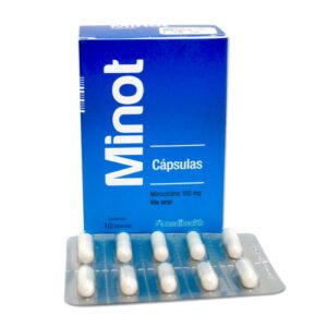 Minot 100Mg X 10 Comprimidos, tratamiento para el acné