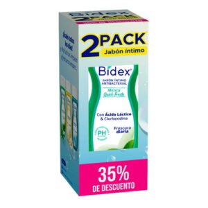 Oferta 2Pack Bidex Menta 250Ml, jabón íntimo antibacterial