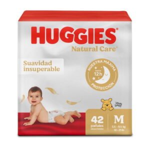 Pañales Huggies Natural Care Etapa 2/M 42U