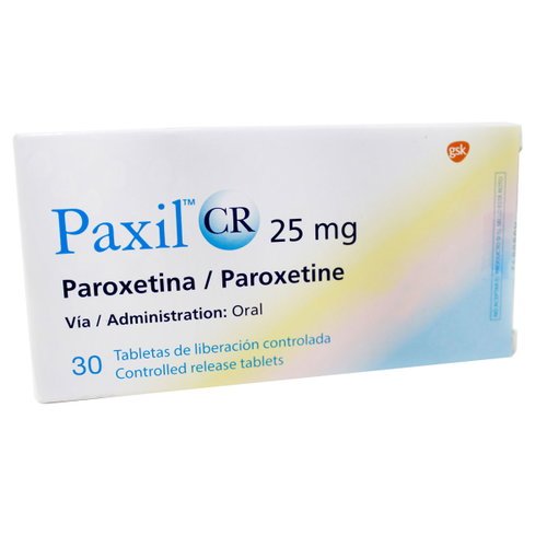 Paxil Cr 25 Mg X 30 Tabletas Paxil Cr 25 Mg X 30 Tabletas - Medicamento para la ansiedad y depresión