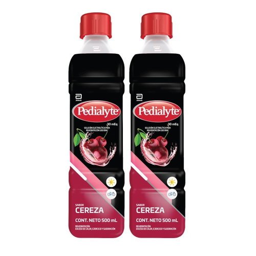Pedialyte Suero Cereza 30 Meq Two Pack X 500Ml Pedialyte Suero Cereza 30 Meq Two Pack X 500Ml