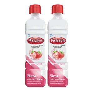 Pedialyte Suero Fresa 60 Meq Two Pack X 500Ml