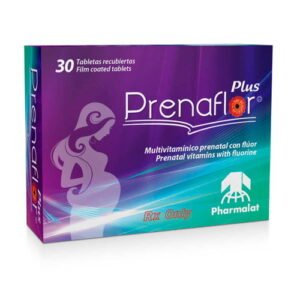 Prenaflor Plus X 30 Tabletas - Suplemento vitamínico prenatal