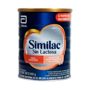 Similac Sin Lactosa Lata X 850 Gramos, fórmula infantil sin lactosa