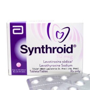 Synthroid 112Mcg X 30 Tabletas - tratamiento para hipotiroidismo