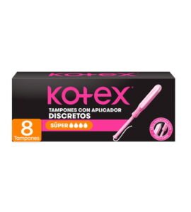 Tampones Kotex Super con Aplicador 8U
