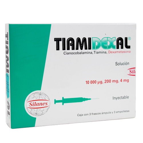 Tiamidexal X 3 Ampollas Tiamidexal X 3 Ampollas, analgésico y antiinflamatorio