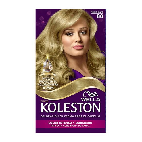 Tinte Koleston New Kit 80 Rubio Claro Tinte Koleston New Kit 80 Rubio Claro en empaque