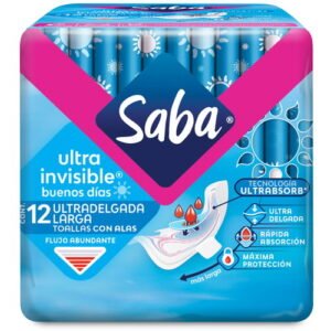 Toalla Femenina Saba Ultradelgada Con Alas X12