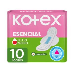 Toallas Femeninas Kotex Esencial Manzanilla 10U