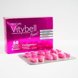 Vitybell Fem X 60 Gelcaps para la salud de la piel, cabello y uñas